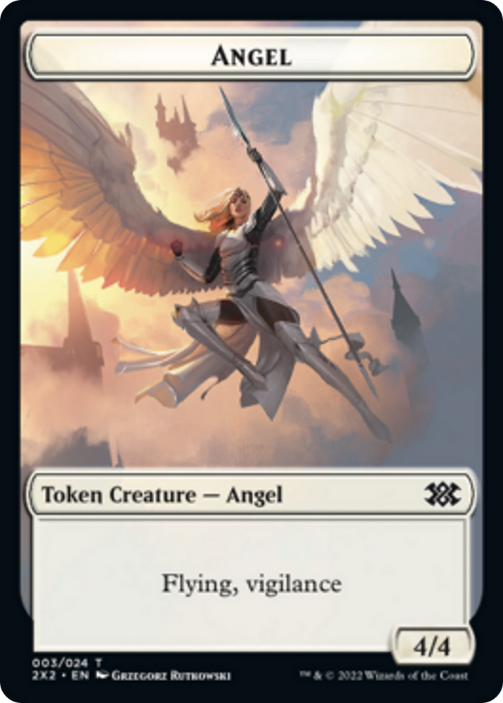 Bear // Angel Double-sided Token [Double Masters 2022 Tokens]