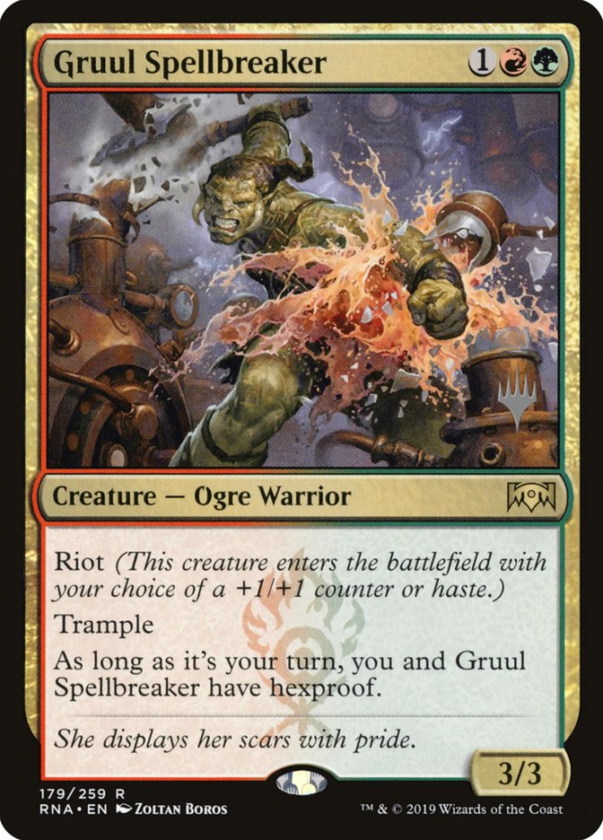 Gruul Spellbreaker (Promo Pack) [Ravnica Allegiance Promos]