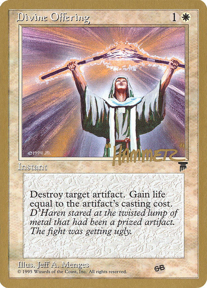 Divine Offering (Shawn "Hammer" Regnier) (SB) [Pro Tour Collector Set]