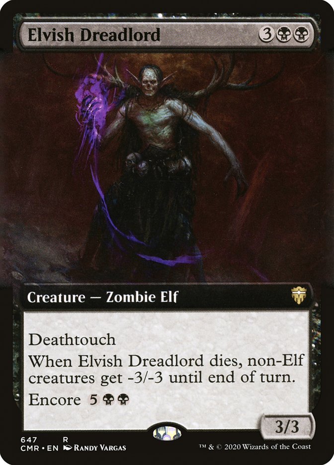 Elvish Dreadlord (Extended) [Commander Legends]