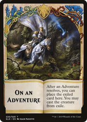 On An Adventure // Spirit Double-sided Token [Challenger 2020 Tokens]