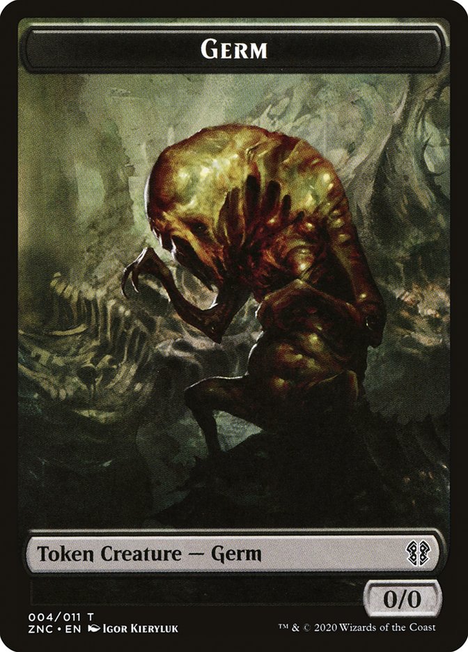 Faerie Rogue // Germ Double-sided Token [Commander: Zendikar Rising Tokens]