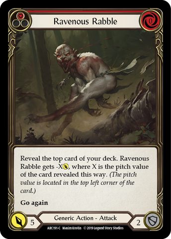Ravenous Rabble (Red) [ARC191-C] 1st Edition Normal