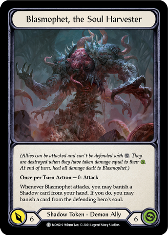 Blasmophet, the Soul Harvester // Ursur, the Soul Reaper [MON219 // MON220] 1st Edition Normal