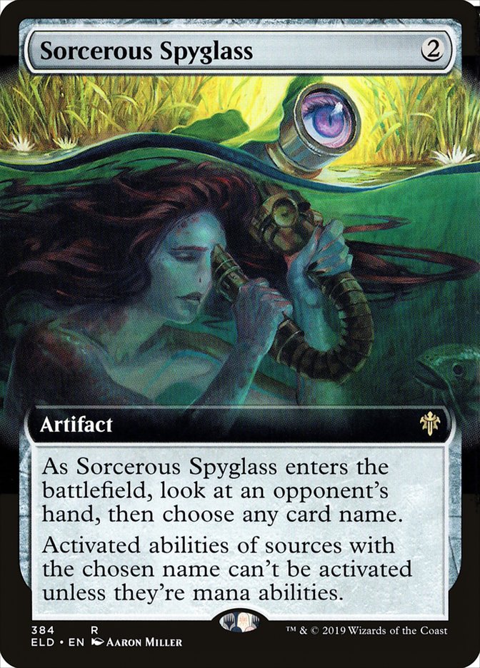 Sorcerous Spyglass (Extended) [Throne of Eldraine]