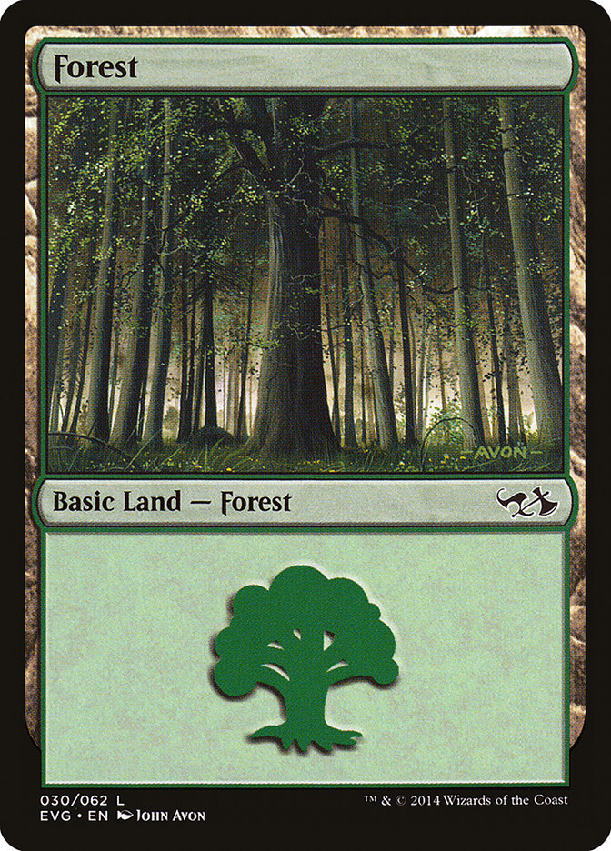 Forest (30) (Elves vs. Goblins) [Duel Decks Anthology]