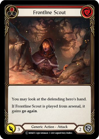 Frontline Scout (Red) [U-MON272-RF] Unlimited Rainbow Foil