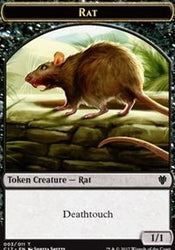 Rat // Cat Double-sided Token [Commander 2017 Tokens]