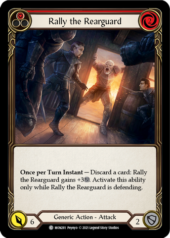 Rally the Rearguard (Red) [MON281-RF] 1st Edition Rainbow Foil