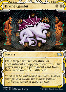 Divine Gambit (Foil Etched) [Strixhaven Mystical Archive]