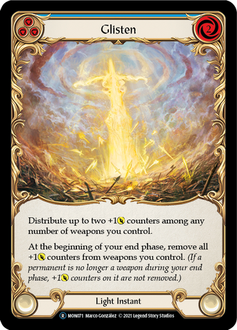 Glisten (Blue) [U-MON071-RF] Unlimited Rainbow Foil