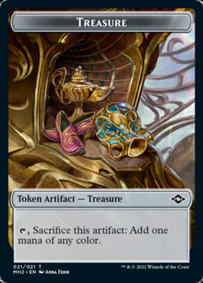 Crab Token // Treasure Token (21) [Modern Horizons 2 Tokens]