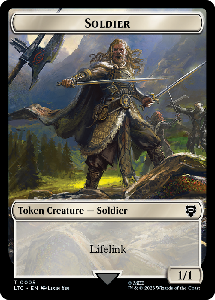 Soldier // Food Token [The Lord of the Rings: Tales of Middle-Earth Commander Tokens]