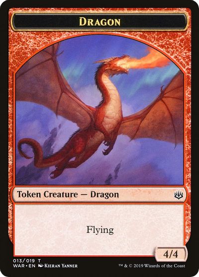 Dragon // Spirit Double-sided Token [Challenger 2020 Tokens]