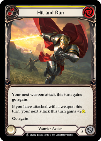 Hit and Run (Yellow) [U-CRU092-RF] Unlimited Rainbow Foil