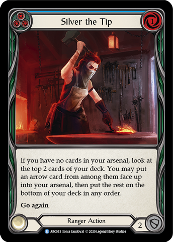 Silver the Tip (Blue) [U-ARC053] Unlimited Rainbow Foil