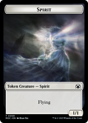 Spirt (9) // Treasure Double-Sided Token [March of the Machine Commander Tokens]