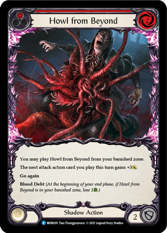 Howl from Beyond (Red) [MON200-RF] 1st Edition Rainbow Foil