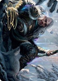 Jorn, God of Winter Art Card (Gold-Stamped Signature) [Kaldheim: Art Series]