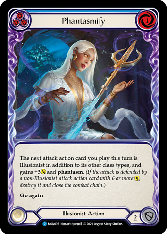 Phantasmify (Blue) [MON097-RF] 1st Edition Rainbow Foil