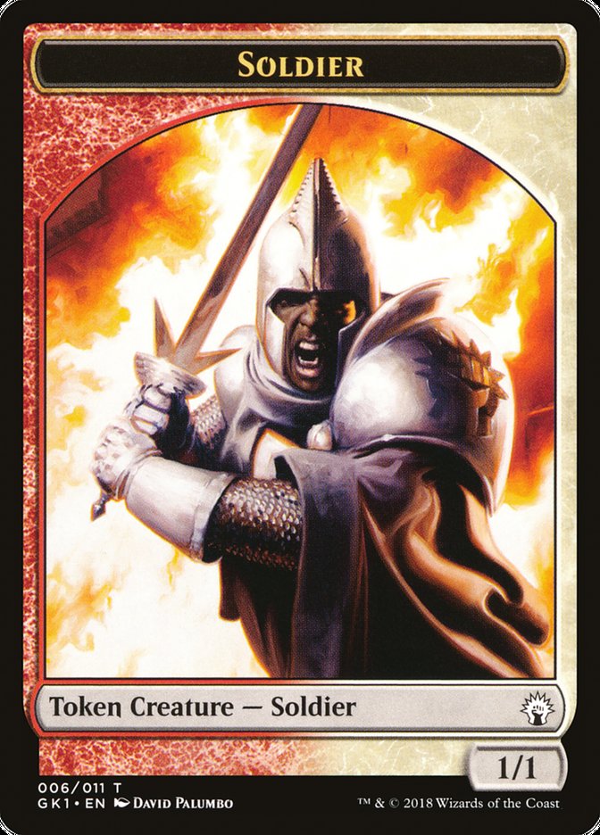 Soldier // Goblin Double-sided Token [Guilds of Ravnica Guild Kit Tokens]