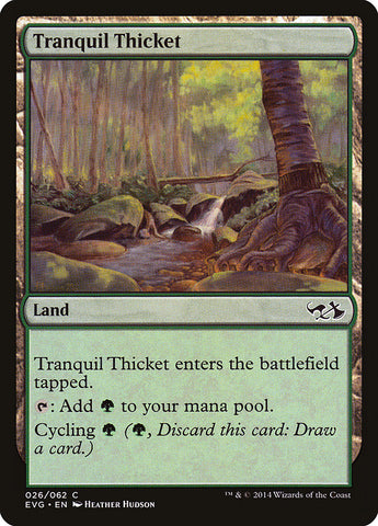 Tranquil Thicket (Elves vs. Goblins) [Duel Decks Anthology]