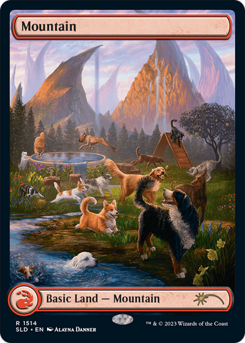 Mountain (1514) [Secret Lair Commander Deck: Raining Cats and Dogs]