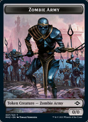 Clue Token (15) // Zombie Army Token [Modern Horizons 2 Tokens]