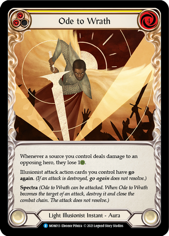 Ode to Wrath [MON013-RF] 1st Edition Rainbow Foil