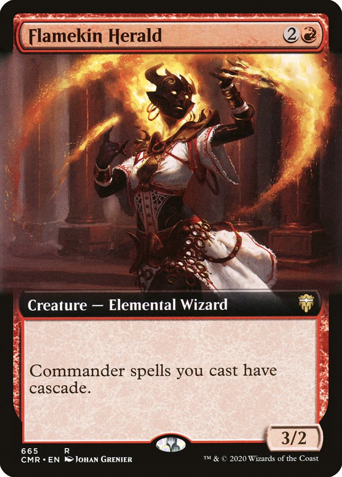 Flamekin Herald (Extended) [Commander Legends]