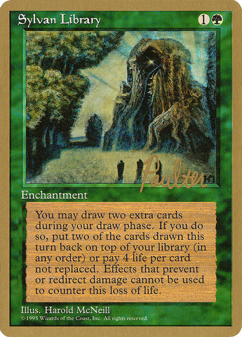 Sylvan Library (Preston Poulter) [Pro Tour Collector Set]