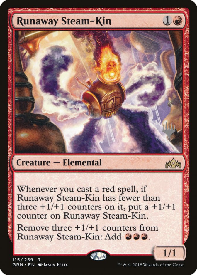 Runaway Steam-Kin (Promo Pack) [Guilds of Ravnica Promos]