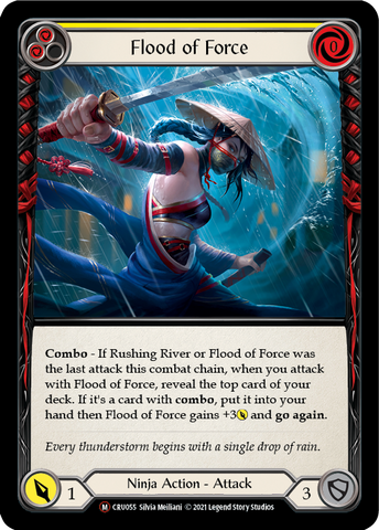 Flood of Force [U-CRU055-RF] Unlimited Rainbow Foil