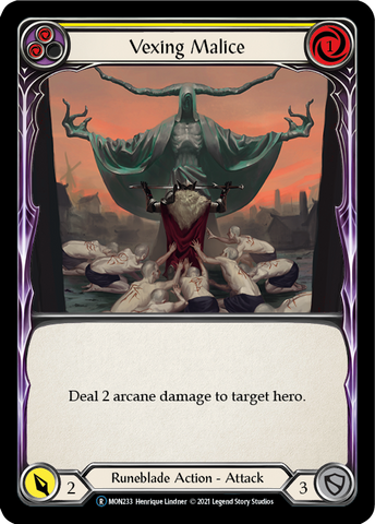 Vexing Malice (Yellow) [U-MON233] Unlimited Normal