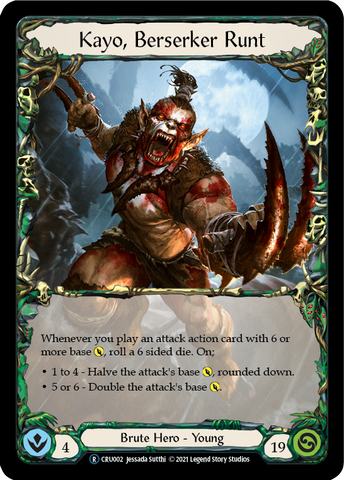 Kayo, Berserker Runt [U-CRU002-RF] Unlimited Rainbow Foil