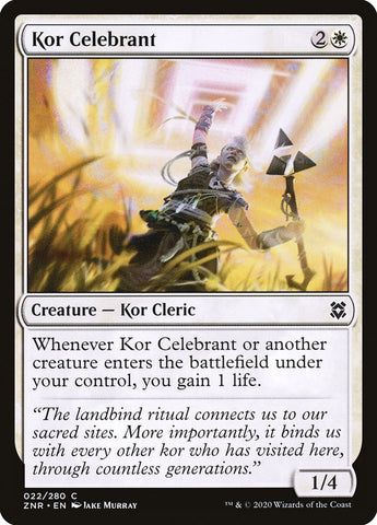 Kor Celebrant [Zendikar Rising]