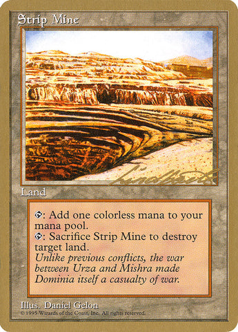 Strip Mine (Leon Lindback) [Pro Tour Collector Set]