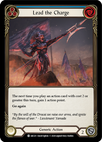 Lead the Charge (Blue) [U-ARC211] Unlimited Rainbow Foil