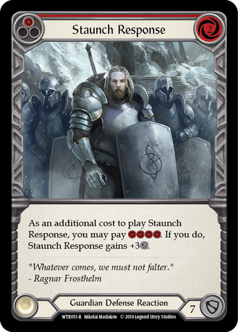 Staunch Response (Red) [WTR051-R] Alpha Print Rainbow Foil