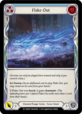 Flake Out (Blue) [U-ELE058] Unlimited Rainbow Foil