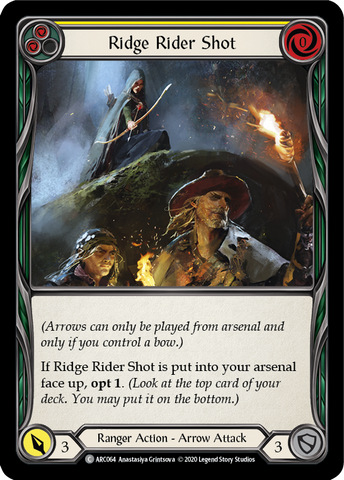 Ridge Rider Shot (Yellow) [U-ARC064] Unlimited Rainbow Foil