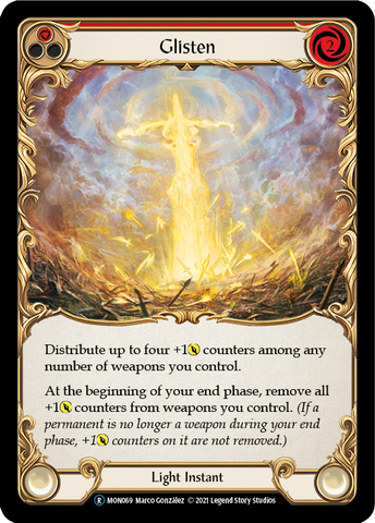 Glisten (Red) [U-MON069-RF] Unlimited Rainbow Foil