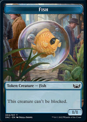 Fish // Dog Double-sided Token [Streets of New Capenna Tokens]