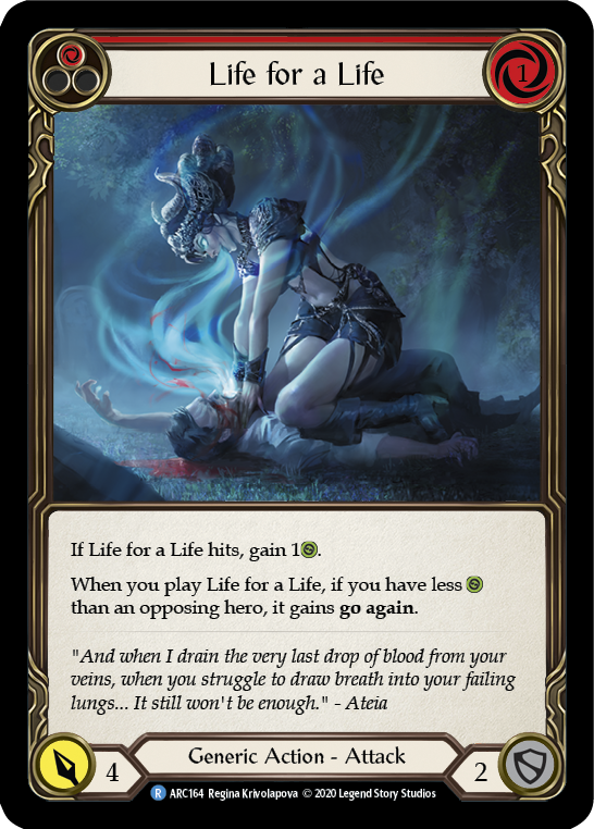 Life for a Life (Red) [U-ARC164] Unlimited Rainbow Foil