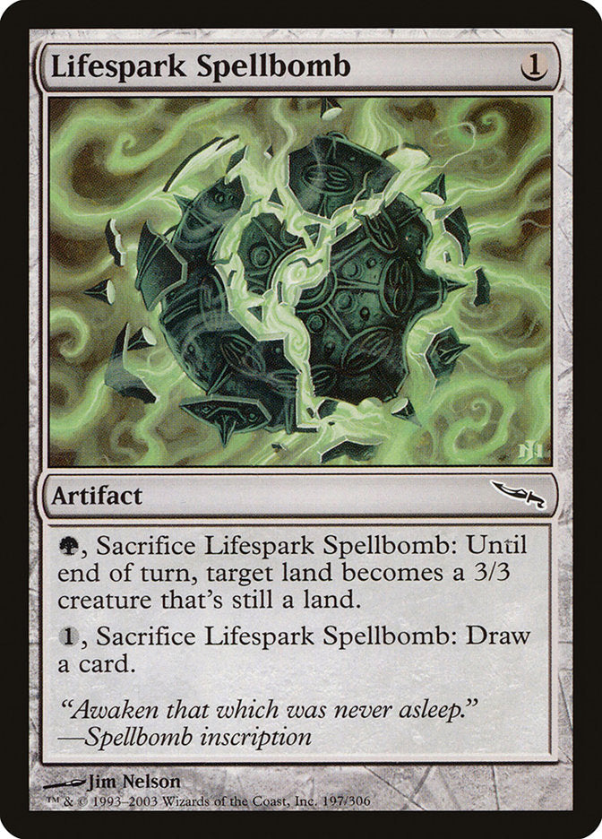 Lifespark Spellbomb [Mirrodin]