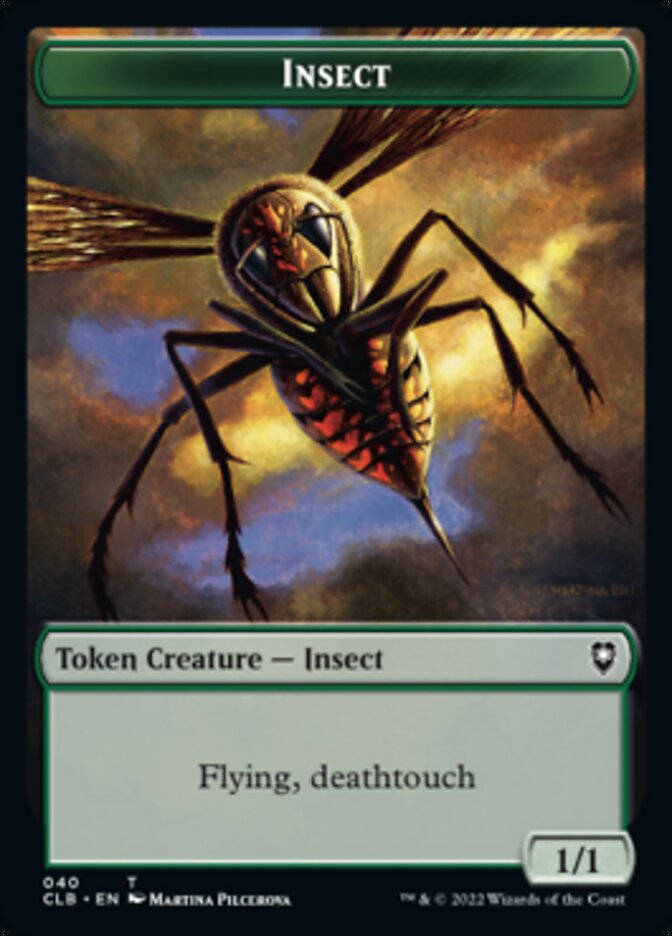 Spider // Insect Double-sided Token [Commander Legends: Battle for Baldur's Gate Tokens]