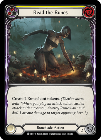 Read the Runes (Yellow) [U-ARC110] Unlimited Rainbow Foil
