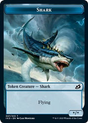 Angel Warrior // Shark Double-sided Token [Challenger 2021 Tokens]