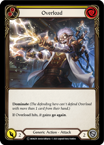 Overload (Yellow) [U-MON276-RF] Unlimited Rainbow Foil