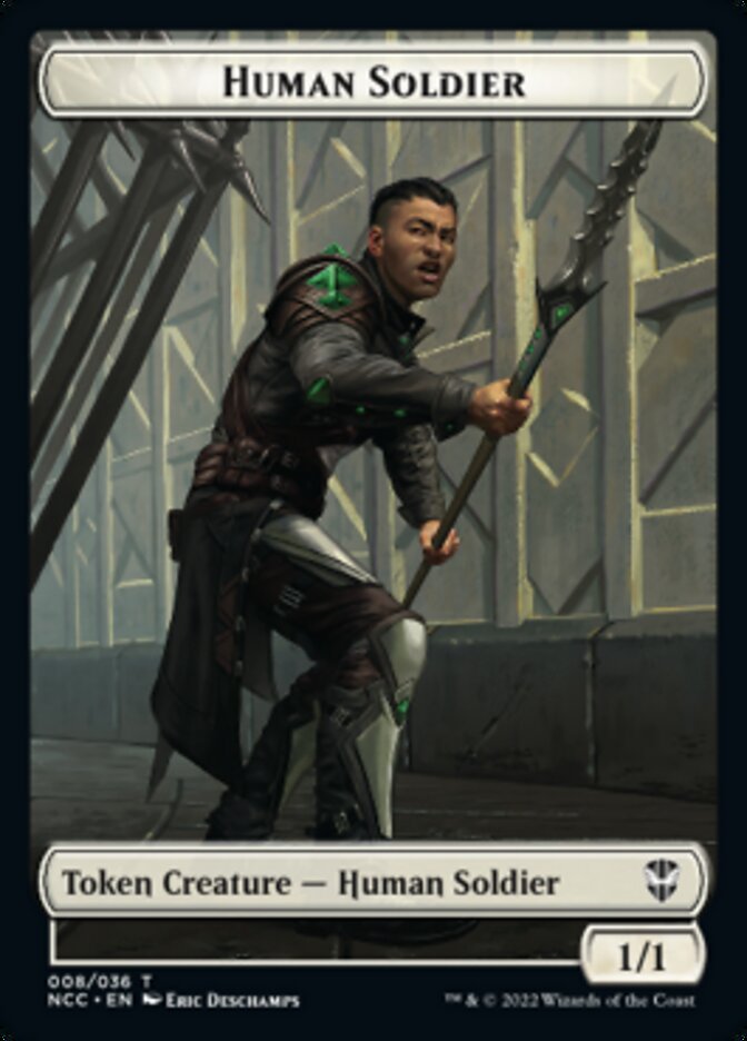 Eldrazi // Human Soldier Double-sided Token [Streets of New Capenna Commander Tokens]